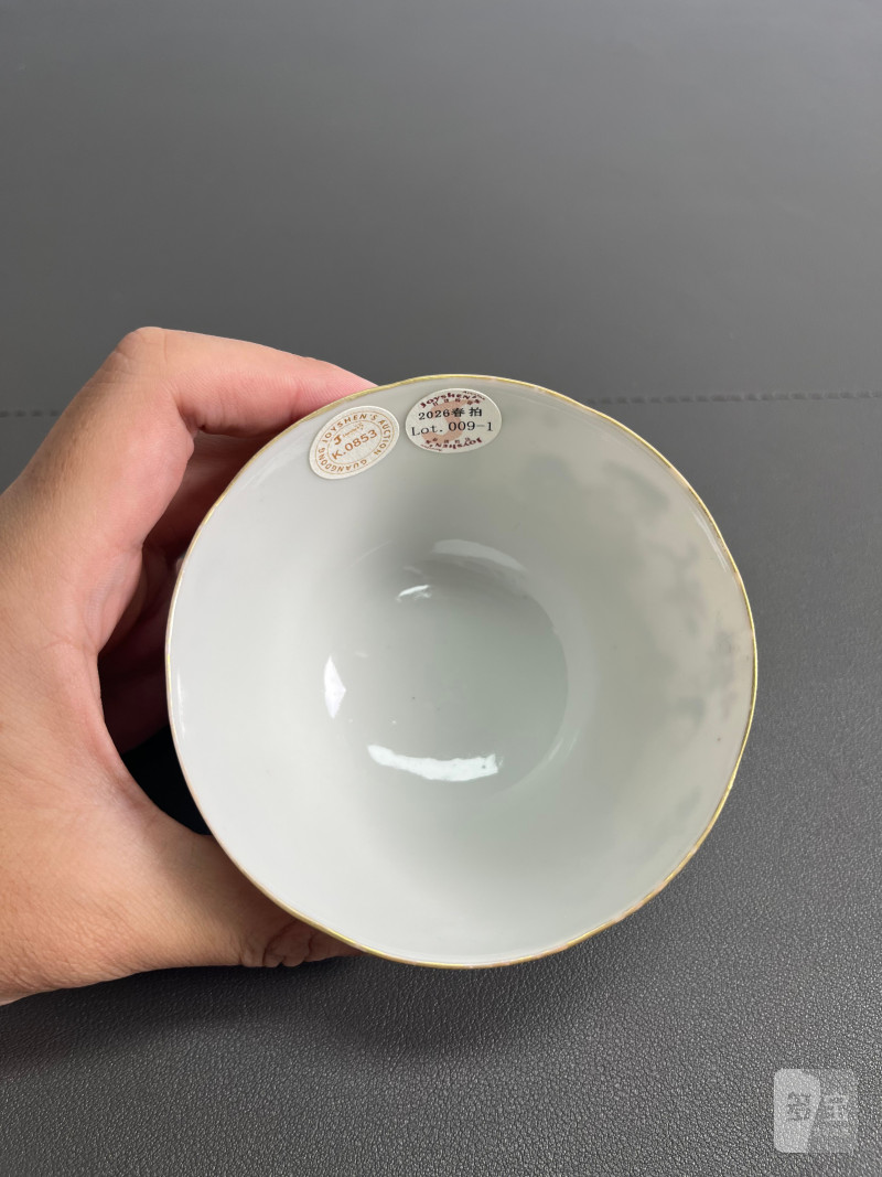 清道光  粉彩“十二花神”图盖碗 - 图17